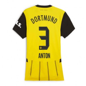 Borussia Dortmund Waldemar Anton #3 Dámské Domácí Dres 2024-25 Krátký Rukáv